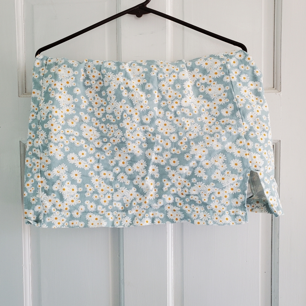Wild fable blue floral mini skirt, xl
